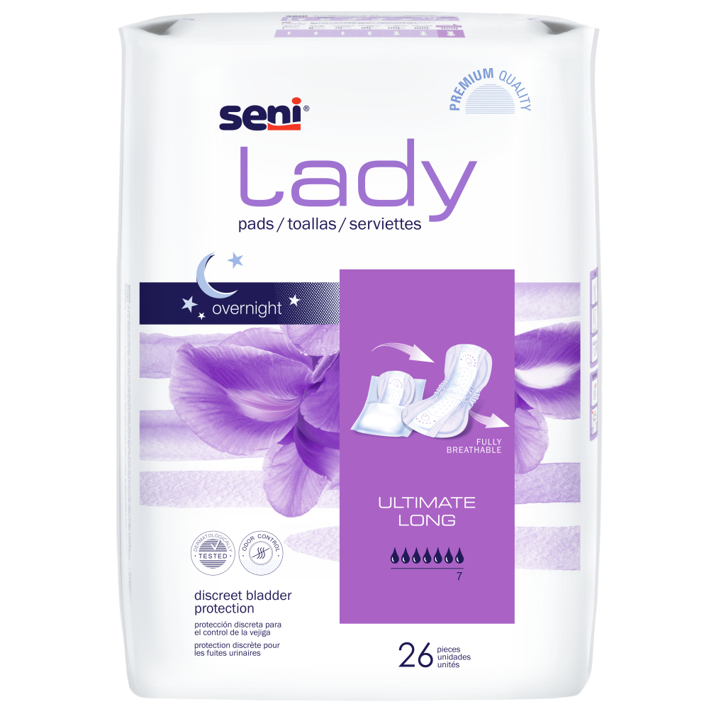 Seni Lady Ultimate Pads Long - BLADDER CONTROL PADS FOR WOMEN - Seni