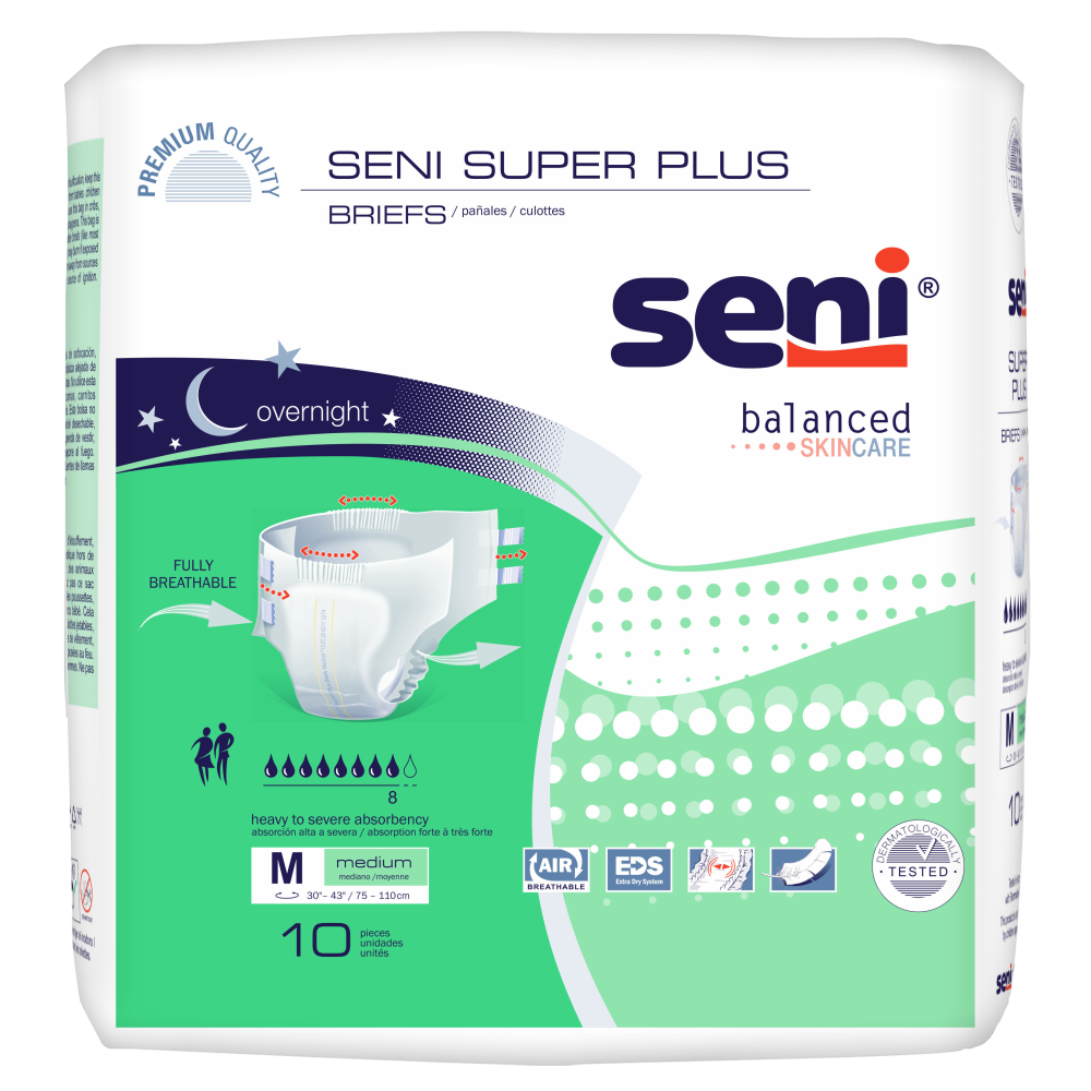  Seni Active Super Plus Underwear Medium, 80 Count : Health &  Household