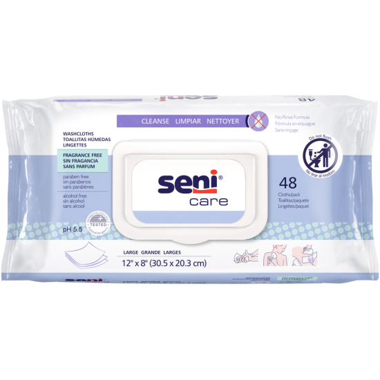 Seni Care Fragrance Free Washcloths